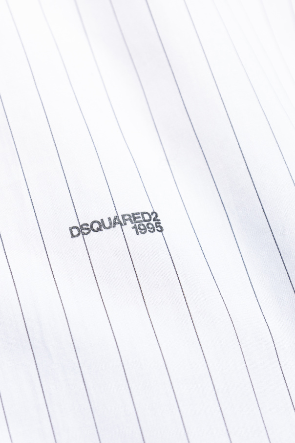 White Shirt with a striped pattern Dsquared2 - Vitkac AS